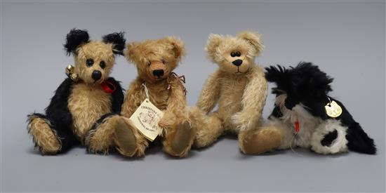 Four artist bears